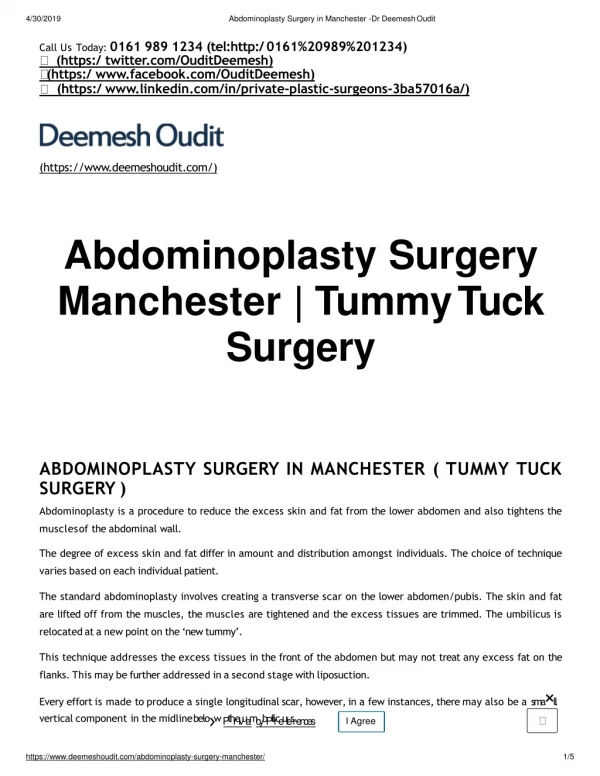 Cosmetic Surgery in Manchester