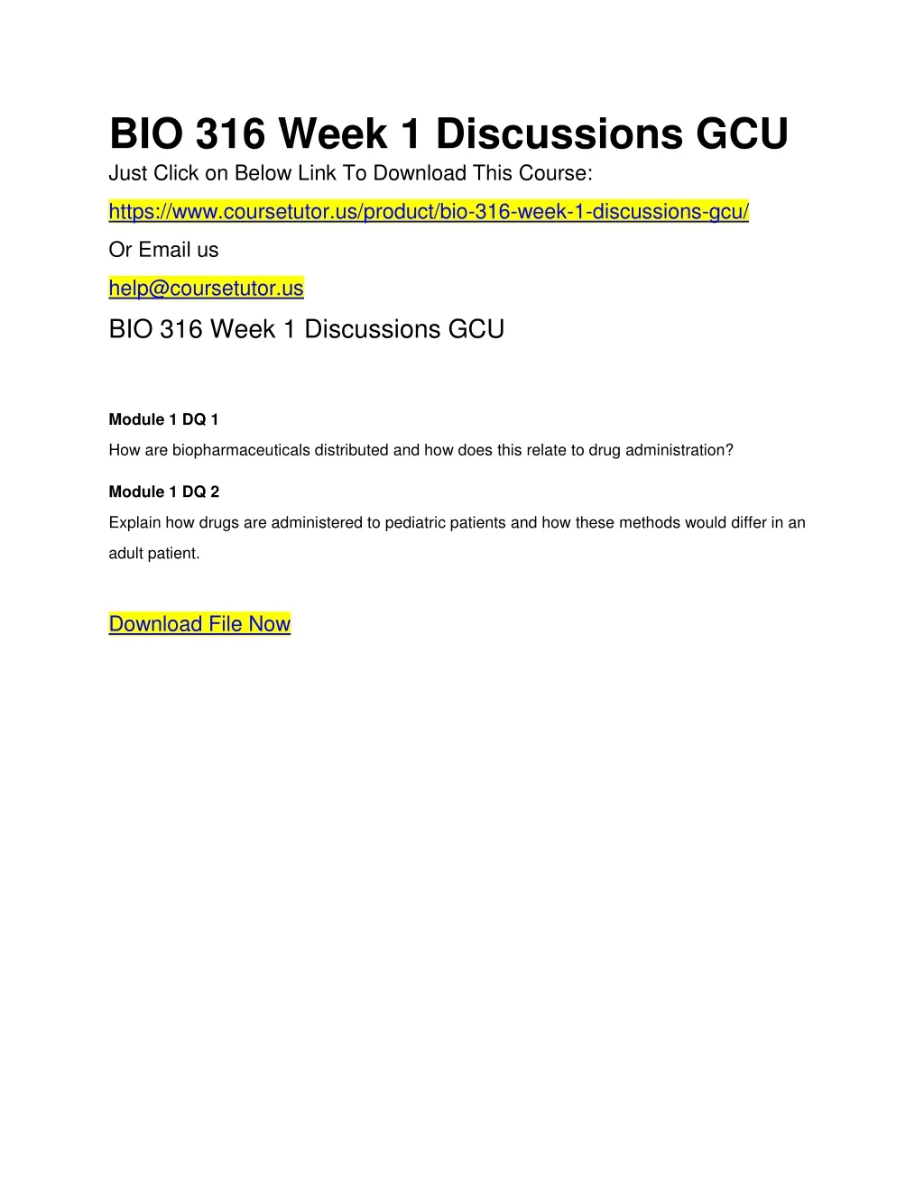 bio 316 week 1 discussions gcu just click