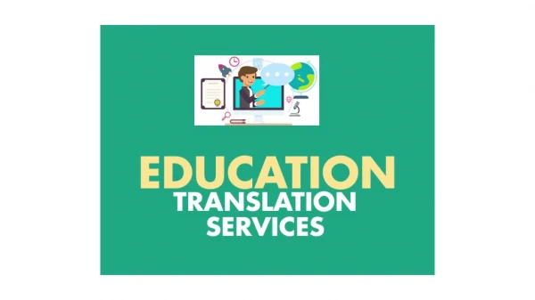Education translation service ppt