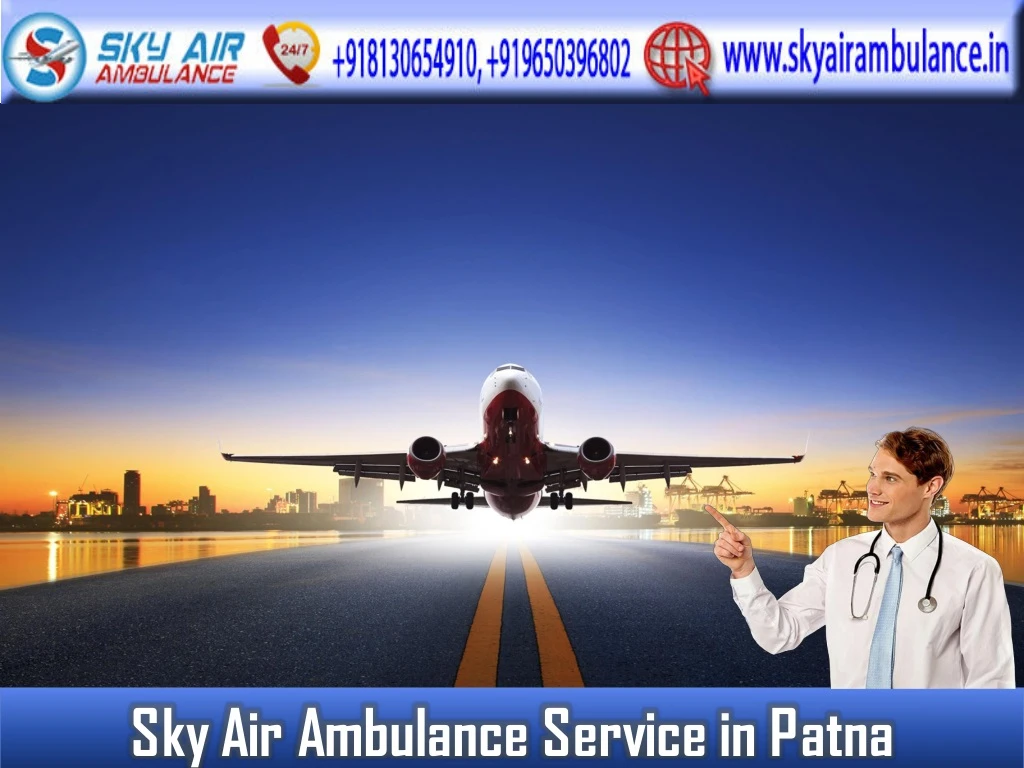 sky air ambulance service in patna