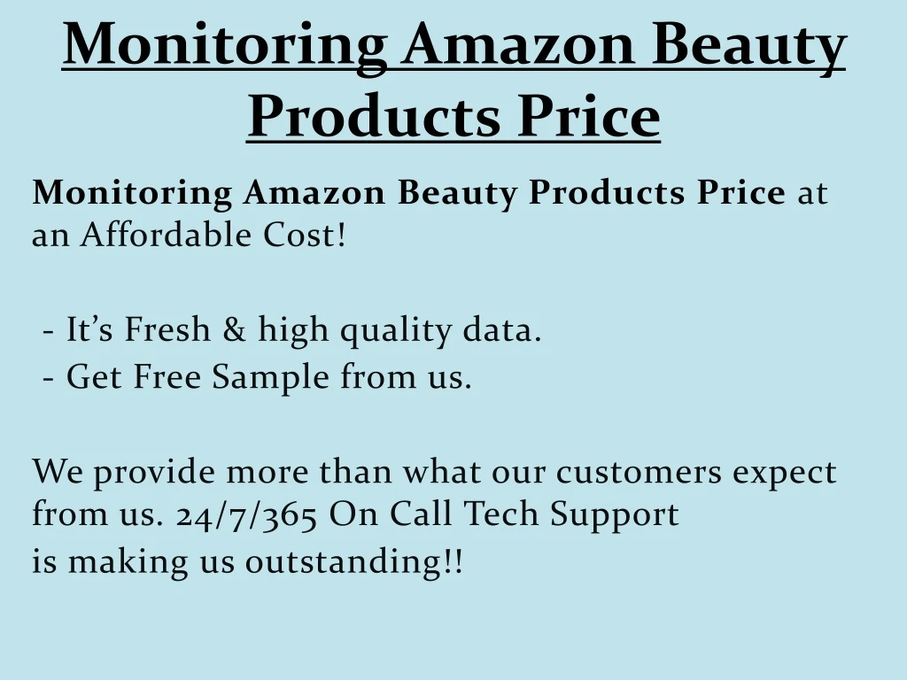 monitoring amazon beauty products price