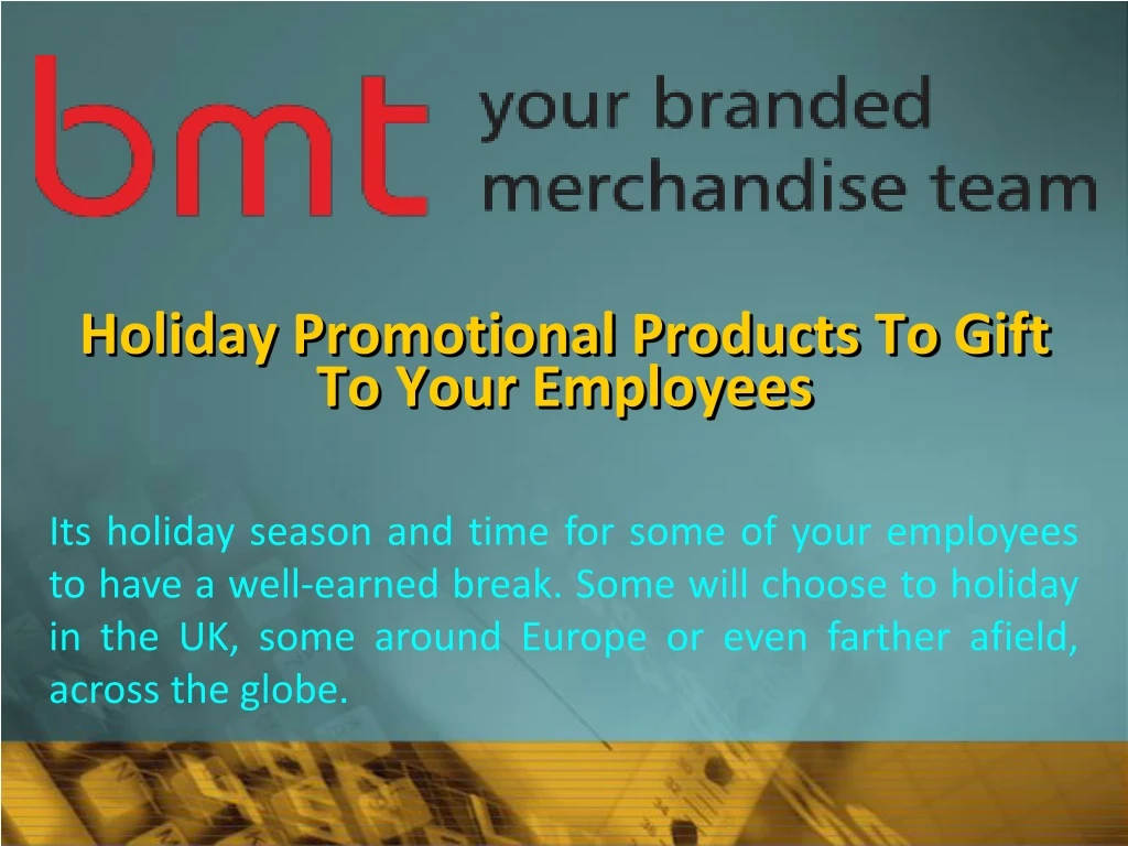 holiday promotional products to gift to your employees