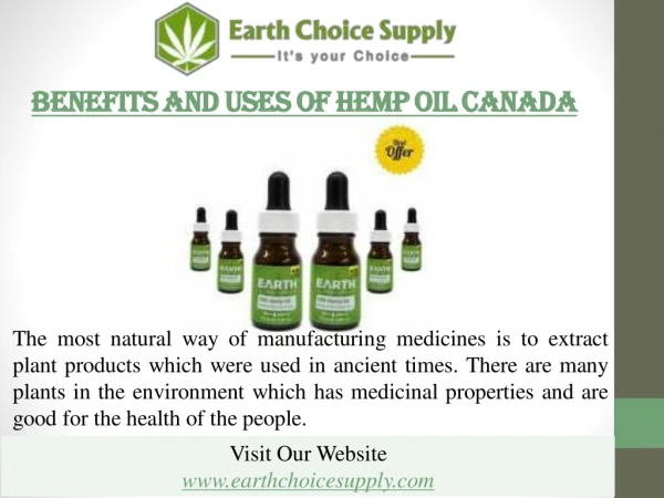 Benefits And Uses Of Hemp Oil Canada