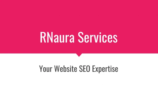 Best SEO company In Mohali | Rnaura Services