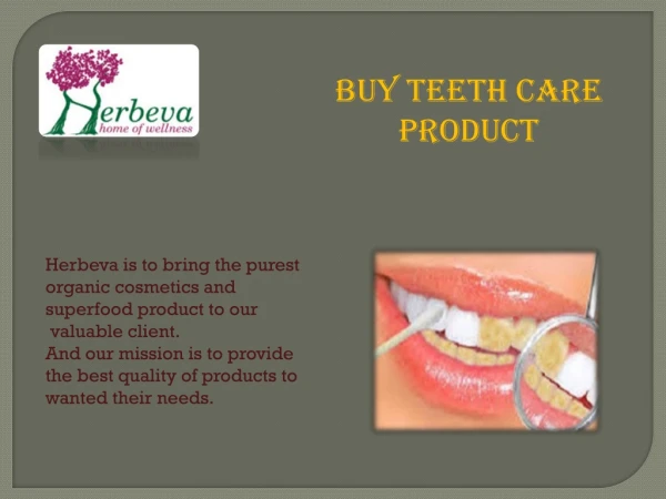 Buy Teeth Care Product