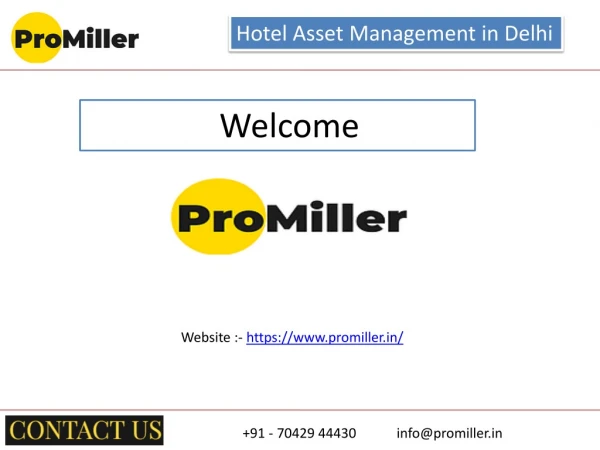 Hotel asset management in Delhi