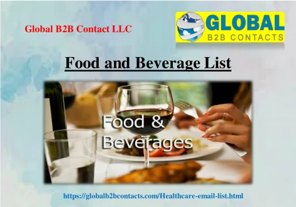 Food and Beverage List