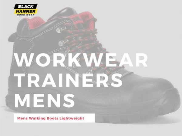 Buy Black Hammer Mens Safety Trainers Online at Best Price