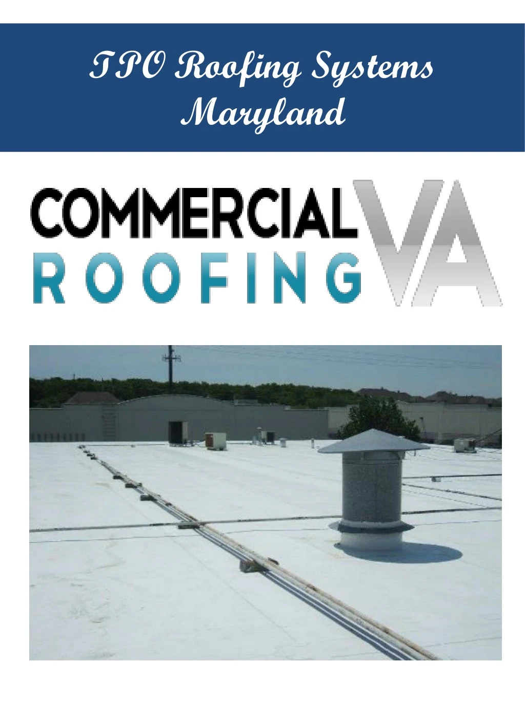 tpo roofing systems maryland