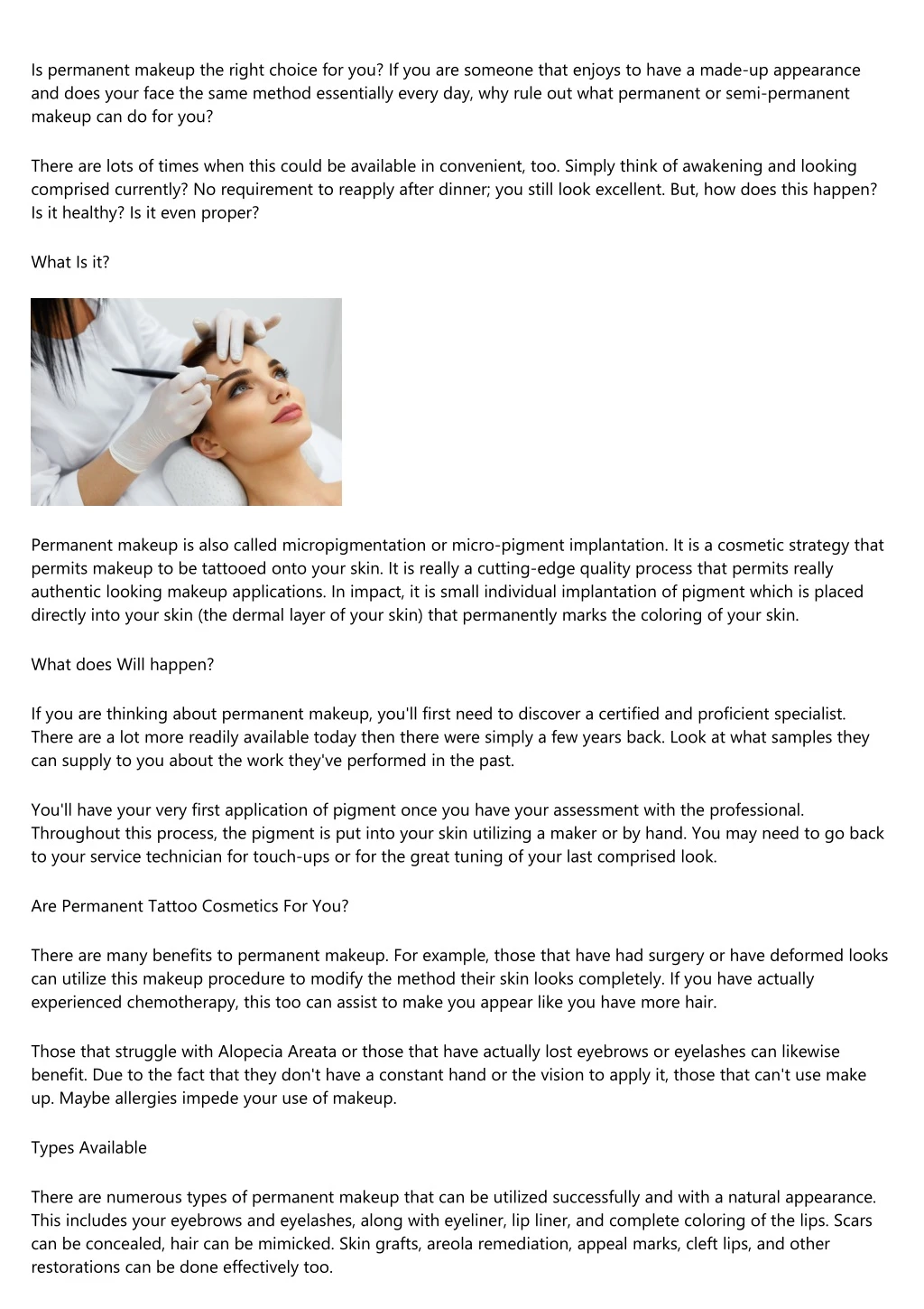 is permanent makeup the right choice