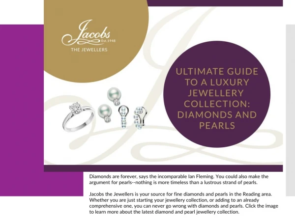 Ultimate Guide to a Luxury Jewellery Collection: Diamonds and Pearls