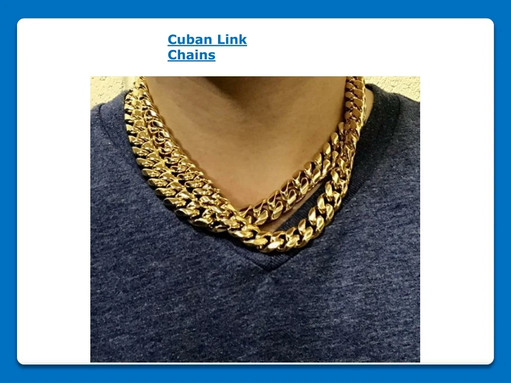 cuban link chains