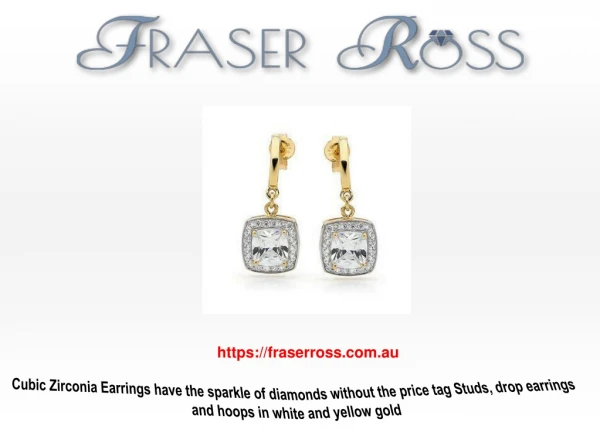 Cubic Zirconia Earrings - Fraser Ross Jewellery