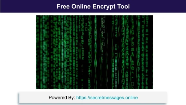 Free Online Encrypt Tool