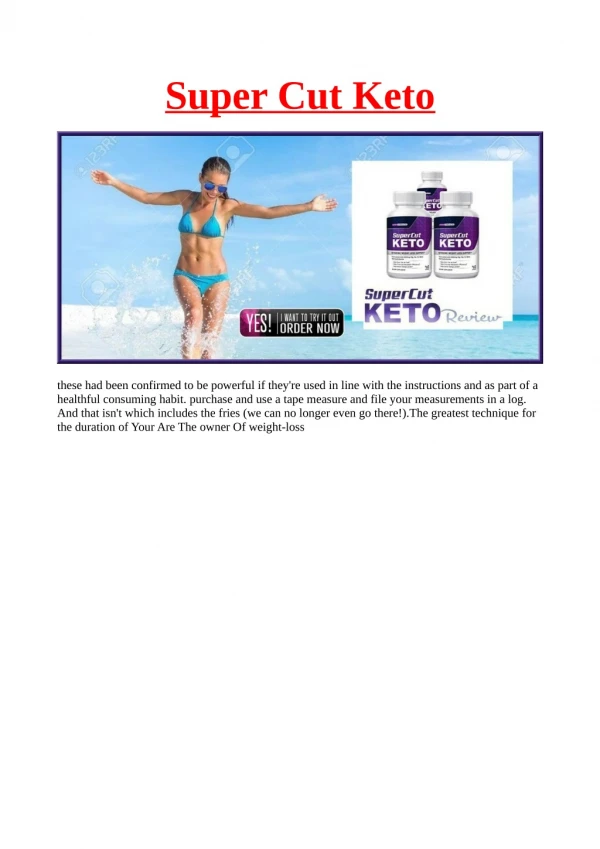 Super Cut Keto: shark tank, reactions, fixings and Where to Buy ...