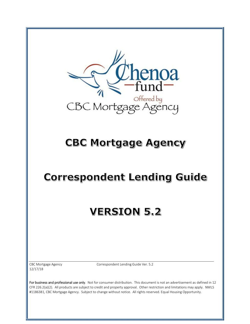 cbc mortgage agency 12 17 18