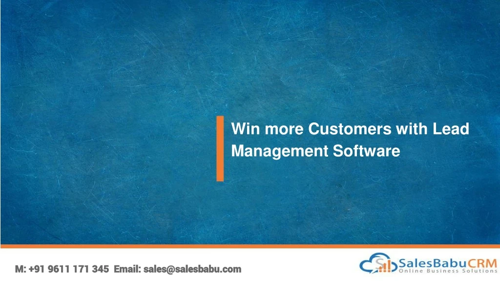 win more customers with lead management software