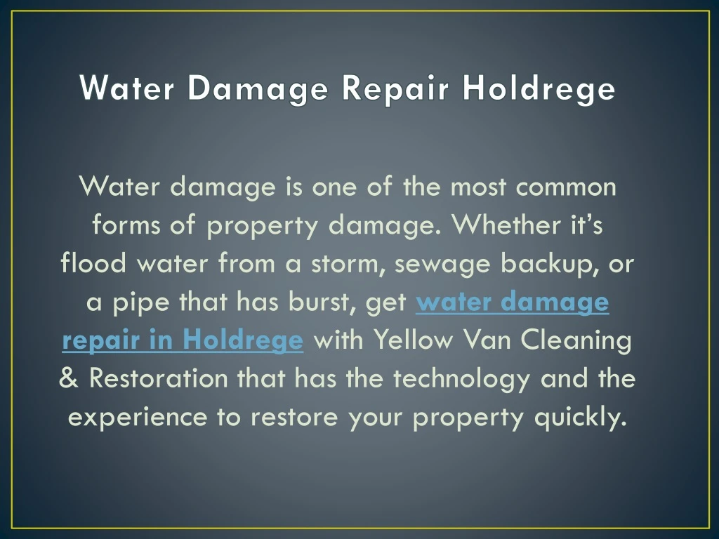 water damage repair holdrege