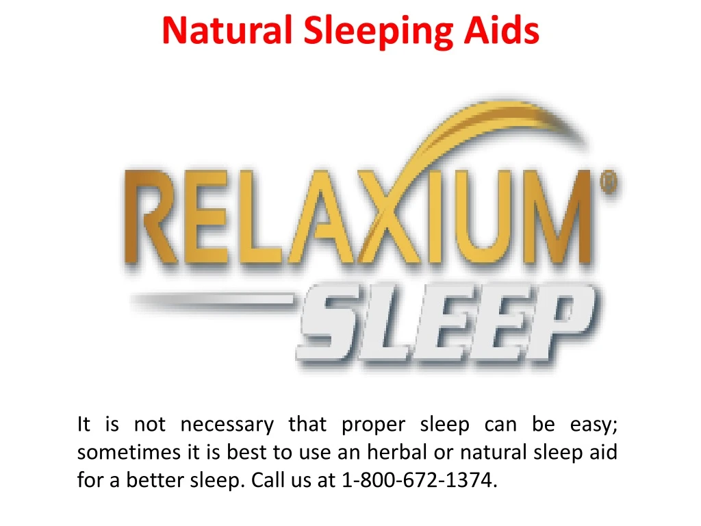 natural sleeping aids