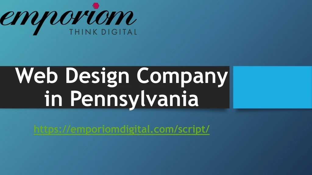 web design company in pennsylvania