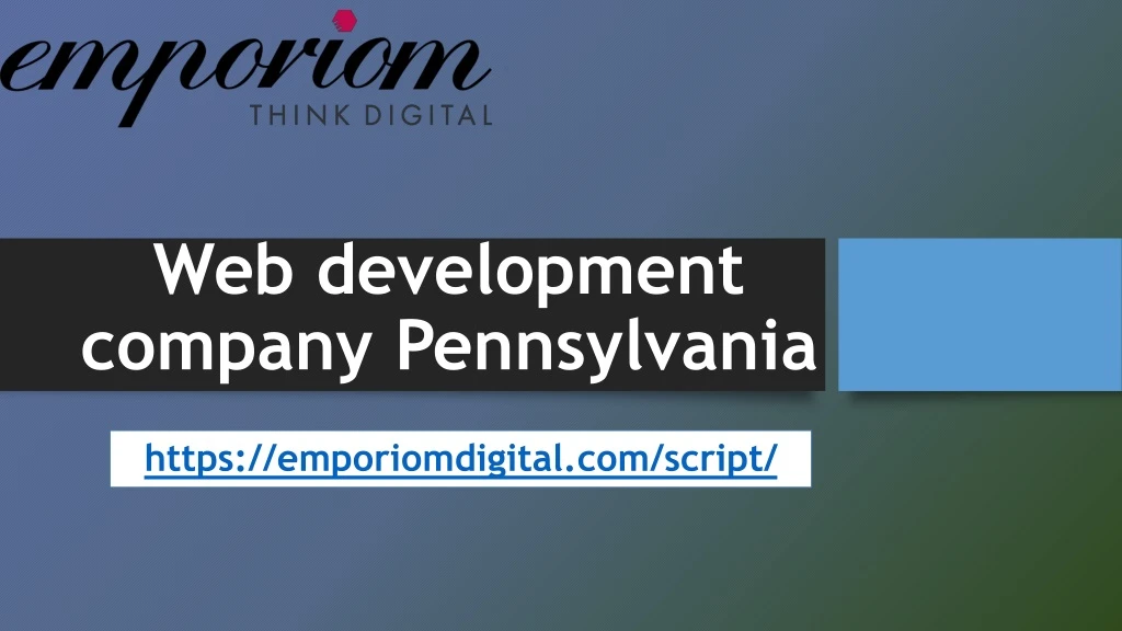 web development company pennsylvania