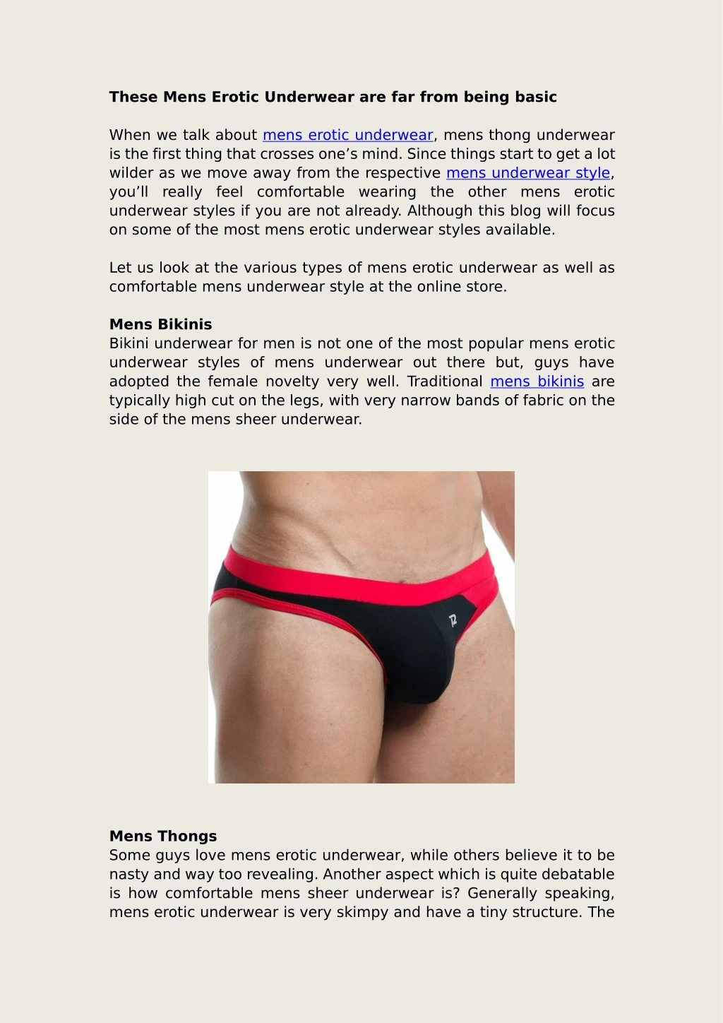 these mens erotic underwear are far from being