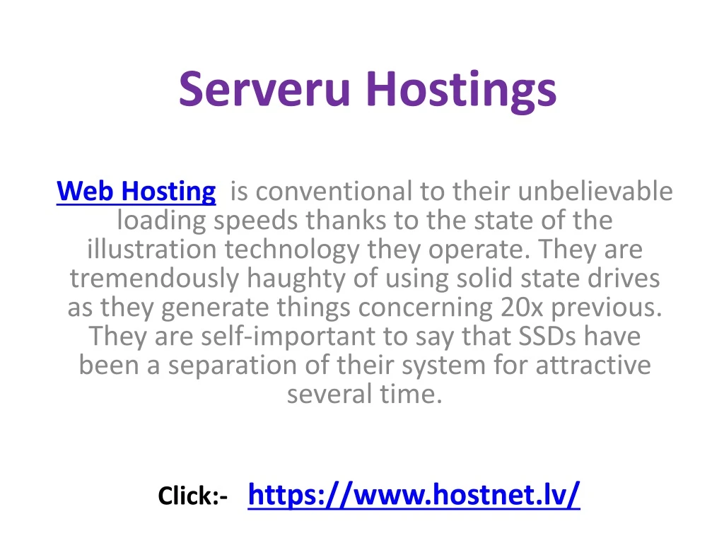 serveru hostings