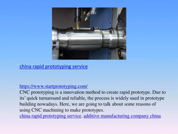 china rapid prototyping service
