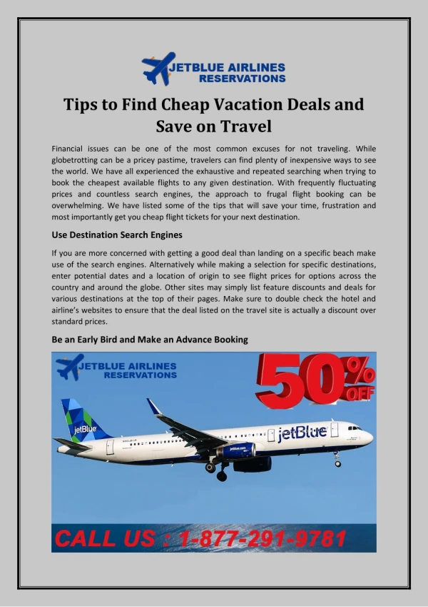 Tips to Find Cheap Vacation Deals and Save on Travel