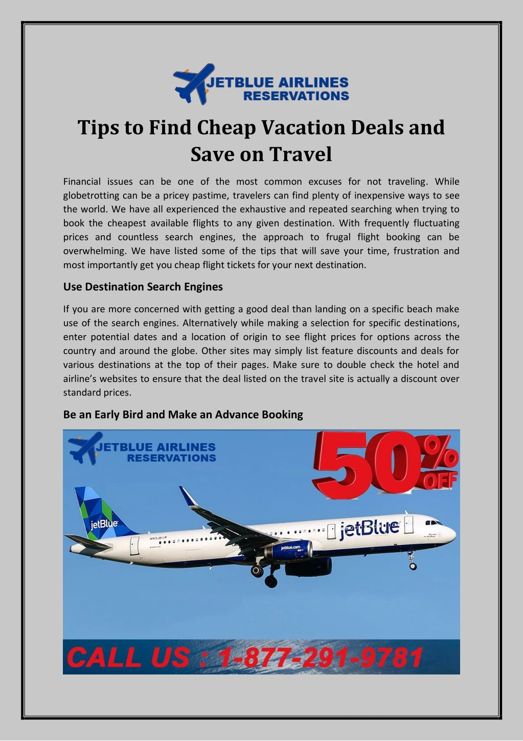 tips to find cheap vacation deals and save