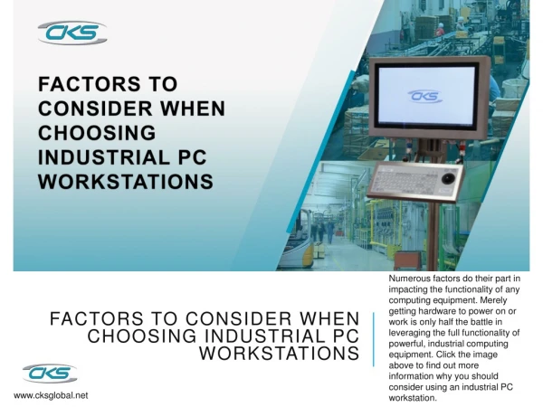Factors to Consider When Choosing Industrial PC Workstations