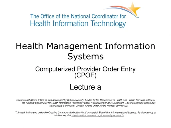 health management information systems