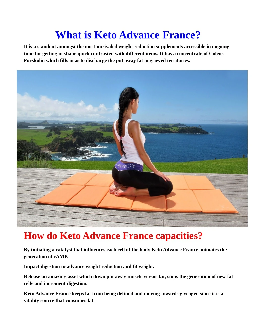 what is keto advance france