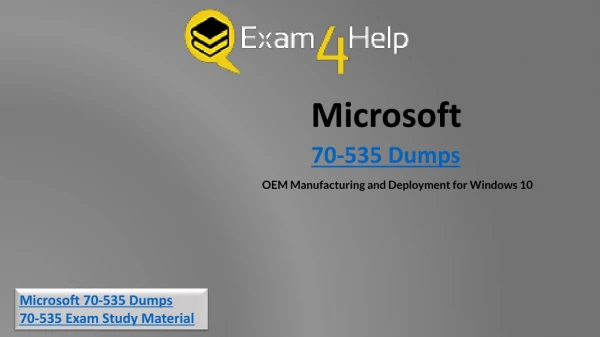 2019 70-735 Dumps - 70-735 Questions Answers - Exam4Help.com