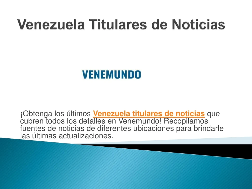 venezuela titulares de noticias