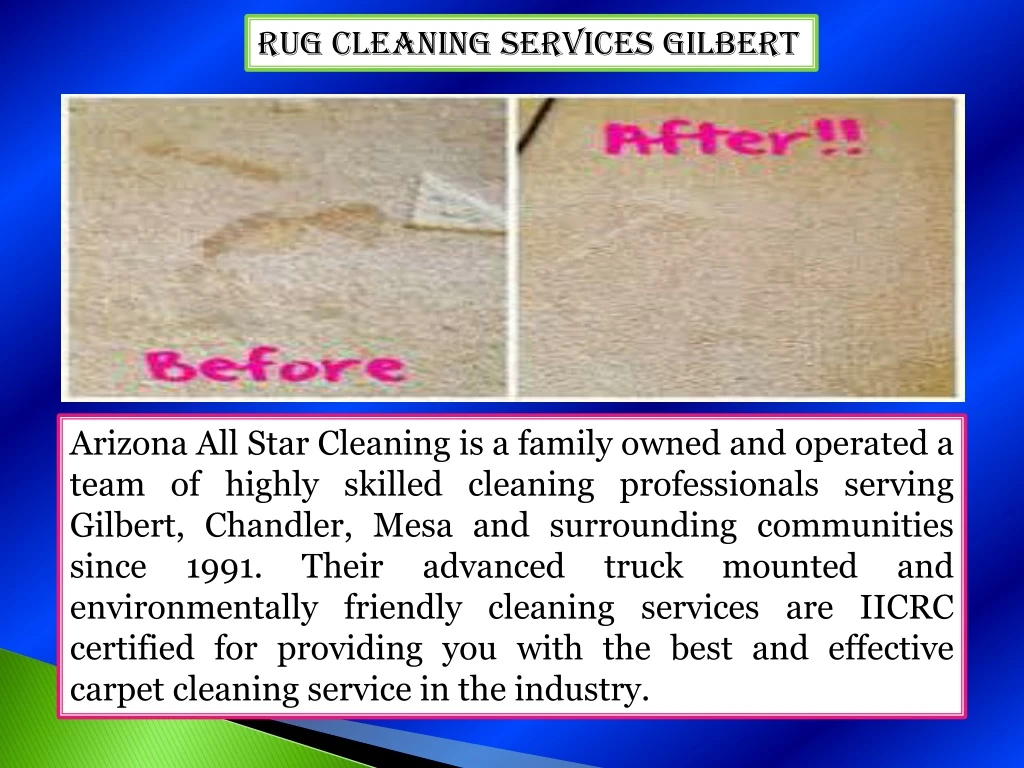 rug cleaning services gilbert