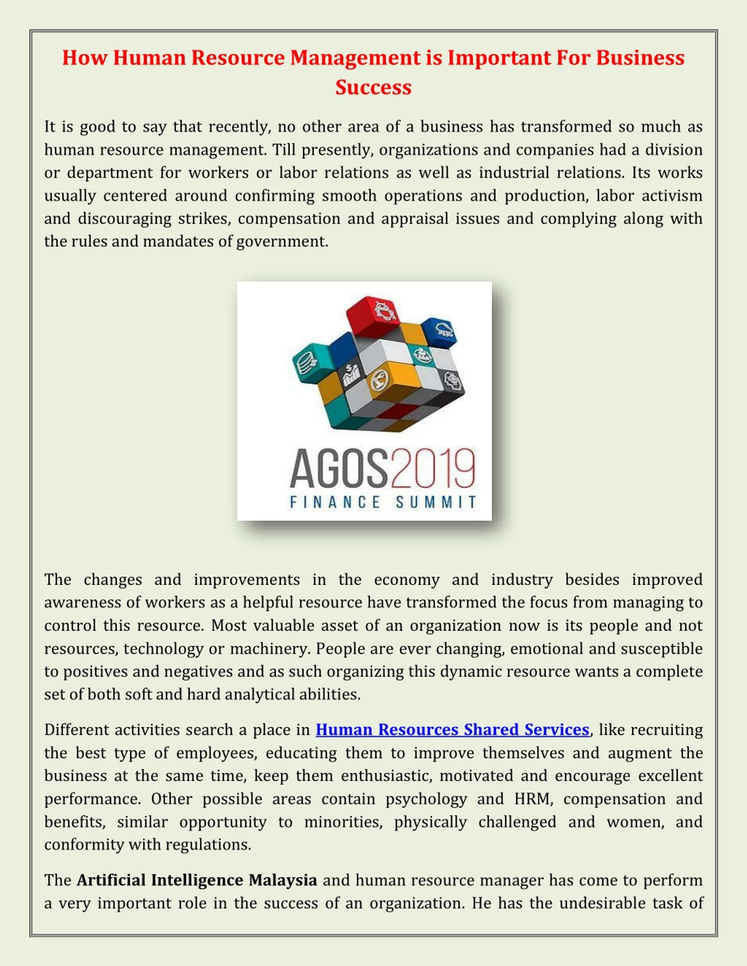 PPT - How Human Resource Management is Important For Business Success ...