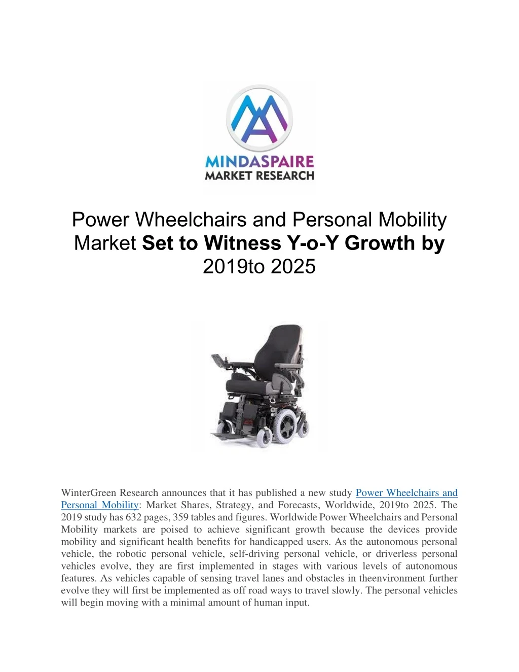 power wheelchairs and personal mobility market