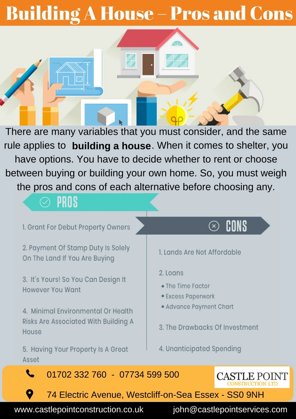 building a house pros and cons