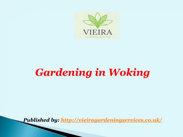 Gardening in Woking