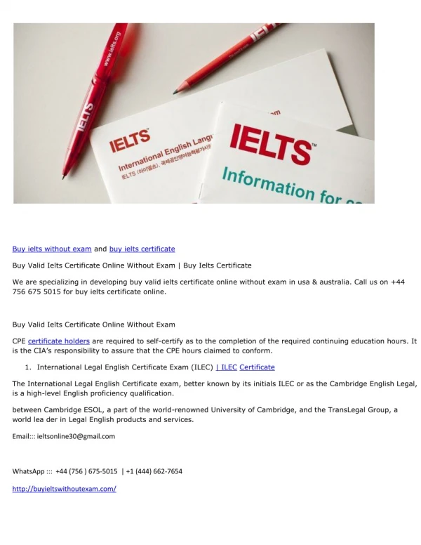 Buy ielts without exam and buy ielts certificate