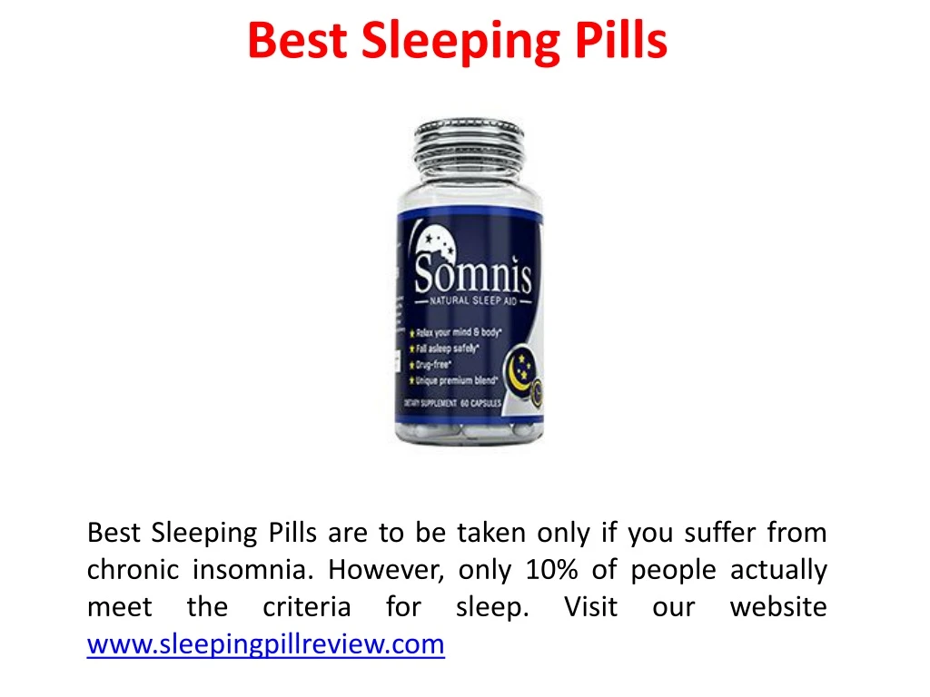 best sleeping pills