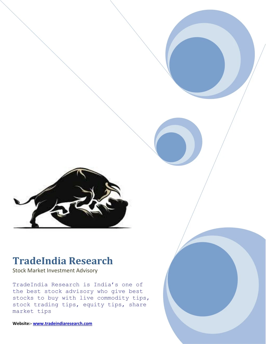 tradeindia research stock market investment