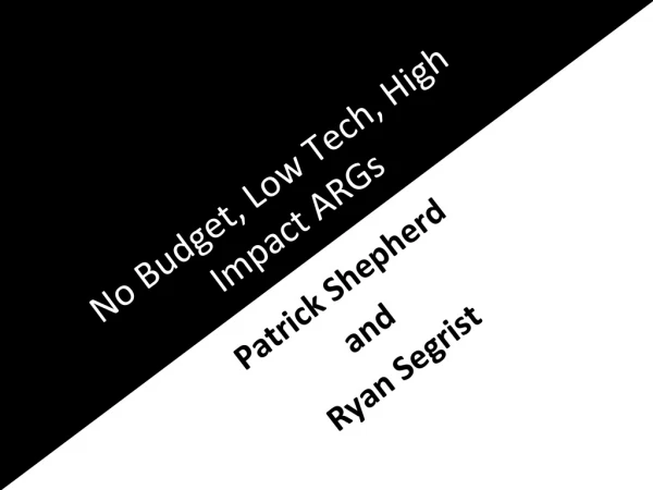 Patrick shepherd no budget low tech high impact