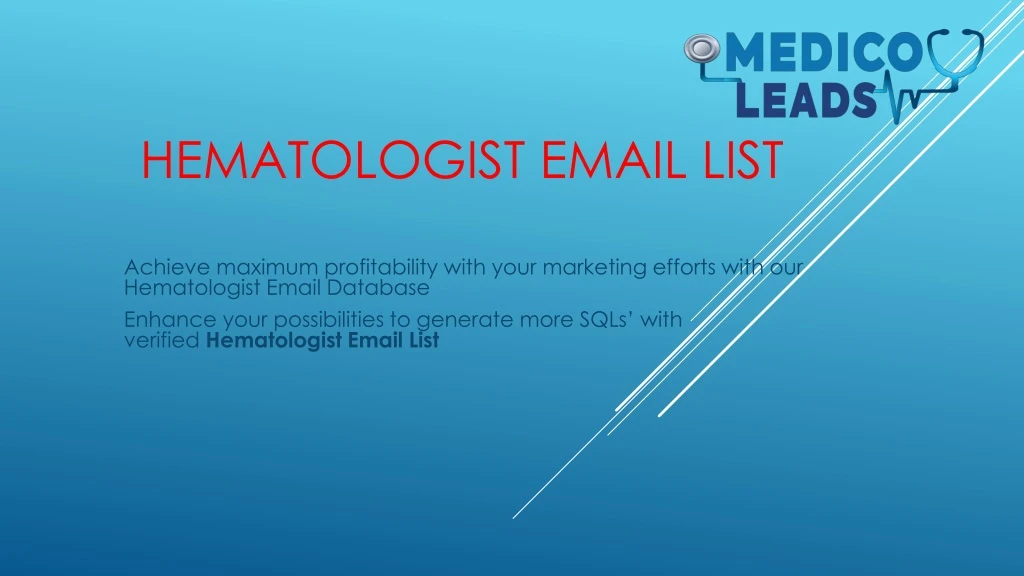 hematologist email list