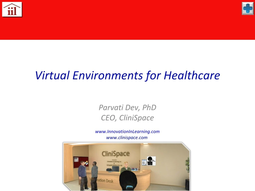 virtual environments for healthcare