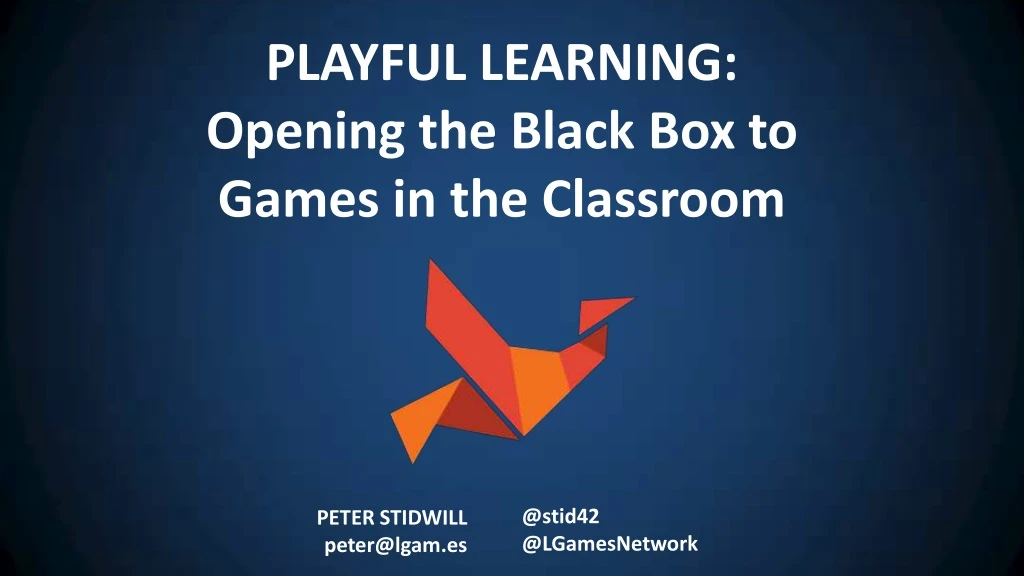 playful learning opening the black box to games