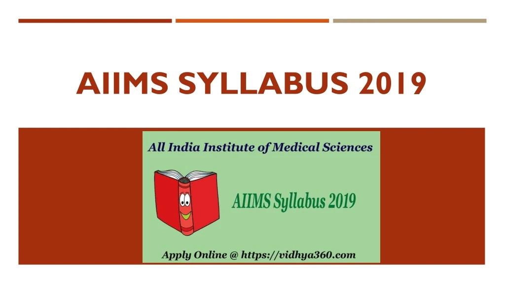 aiims syllabus 2019