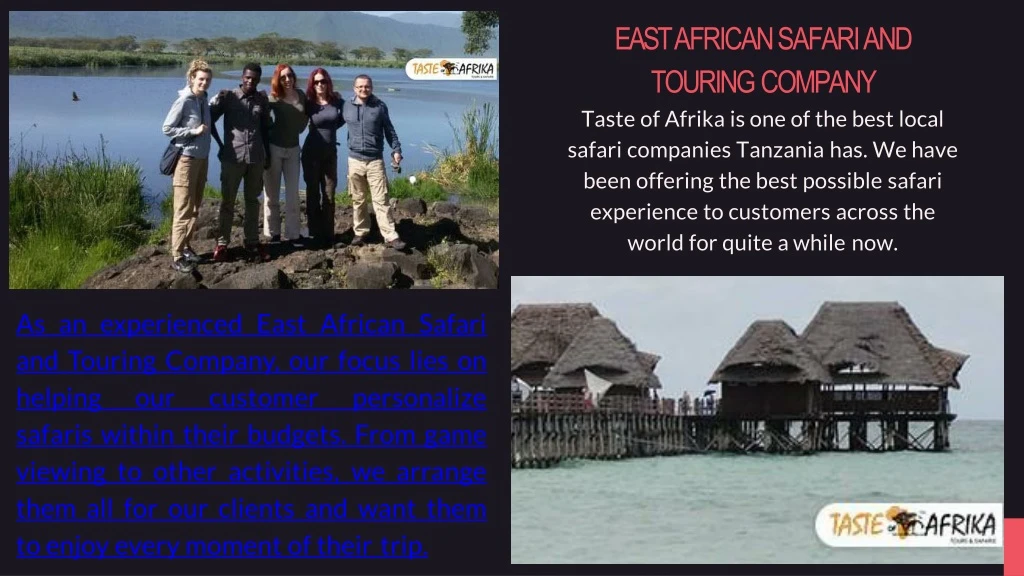 east african safari and touring company taste