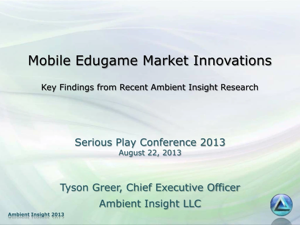 mobile edugame market innovations
